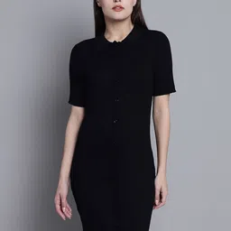 NoBarr Shirt Collar Sheath Dress-picture-32