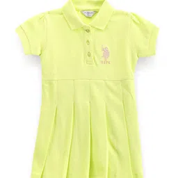 U.S. Polo Assn. Kids Cotton Shirt Collar Neck T-shirt Dress-picture-47