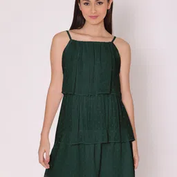 DressBerry Layered Georgette A-Line Dress-image-31
