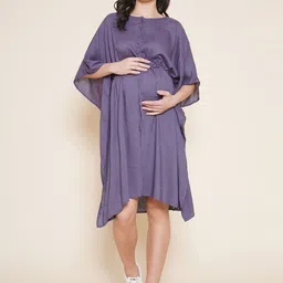 Mine4Nine Kimono Sleeve MaternityKaftan Dress-picture-39