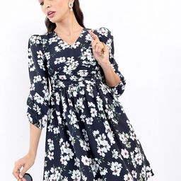 KETCH Floral Printed Gather Mini Dress-picture-49
