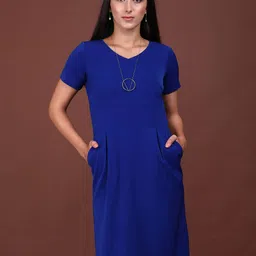 SALT ATTIRE V-Neck A-Line Above Knee Dress-picture-21