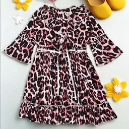 Bella Moda Floral Print Bell Sleeve A-Line Dress-image-16