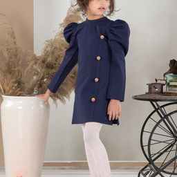 Foreverkidz Puff Sleeve A-Line Dress-image-25