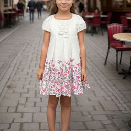 Safehugs Floral Print Puff Sleeve A-Line Dress-image-93