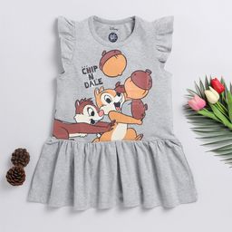 YK Disney Girls Printed Drop-Waist Cotton Dress-image-40
