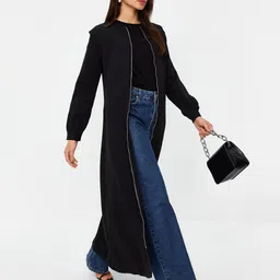 Trendyol Longline Open Front Shrug image 3
