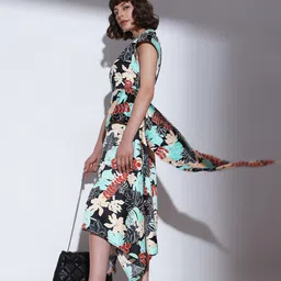 Vero Moda Floral Printed Fit & Flare Midi Dress-image-58