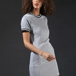 Campus Sutra Grey T-shirt Dress-picture-42