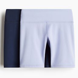 H&M 2 Pack Sports Cycling Shorts In Drymove-image-37