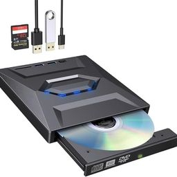 ruhza US-B 3.0 USB C External 3D Blu-ray Writer BD-RE BD Burner Drive CD DVD Burner with SD Card Reader and US_B 3.0+2.0+Type-C Input Ports for Laptop PC Windows 11/10/8/7, Linux, Mac OS image 5