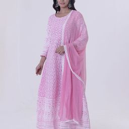 TJORI Taping Border Georgette Dupatta-18