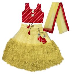 KALUDI FASHION Girls Printed Ready to Wear Lehenga & Blouse With Dupatta-picture-35