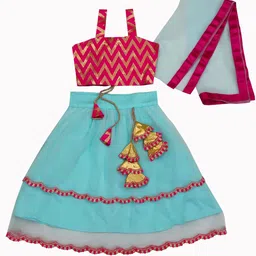 BAESD Girls Ready to Wear Lehenga & Blouse With Dupatta-image-87