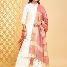 RANGMANCH BY PANTALOONS Tasselled Border Dupatta-46
