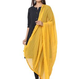 HELLA FASHIONS Solid Silk Dupatta-picture-38