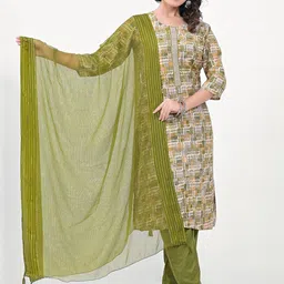 Label Khoj Geometric Printed Round Neck Sequinned Kurta with Palazzos & Dupatta-image-30