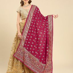 Dupatta Bazaar Embroidered Bridal Dupatta with Zardozi-51