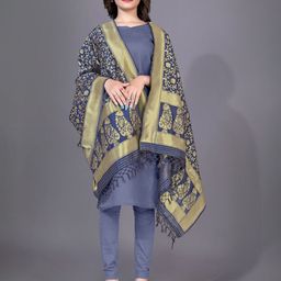 Rujave Ethnic Motifs Woven Design Dupatta with Zari-41
