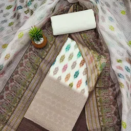 KALINI Ethnic Motifs Printed Unstitched Dress Material-image-79