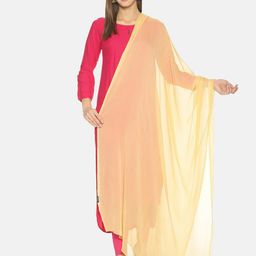 TWIN BIRDS Set Of 2 Solid Dupatta-38