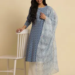 W Floral Printed Dupatta-image-92