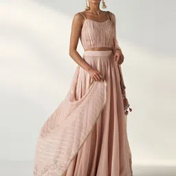 STUDIO BAGECHAA Embellished Ready to Wear Lehenga & Blouse With Dupatta-image-33