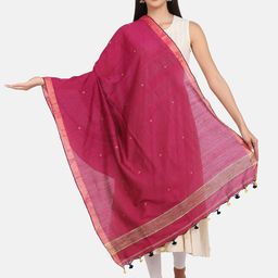 THE WEAVE TRAVELLER Women Magenta Woven Design-10