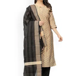 FASHIRE Women Ethnic Motifs Regular Kurta with Trousers & With Dupatta-picture-20