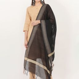 Livvie Woven Design Cotton Silk Dupatta-picture-56