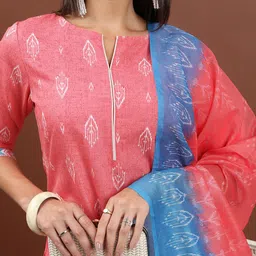 KETCH Ethnic Motifs Printed Regular Kurta With Trousers & Dupatta image 2