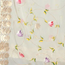 SOUNDARYA Printed Block Print Dupatta with Gotta Patti image 5