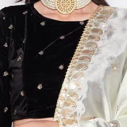 Clora Creation Embroidered Dupatta with Gotta Patti image 5