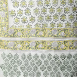 LOOM LEGACY Floral Printed Block Print Dupatta image 3