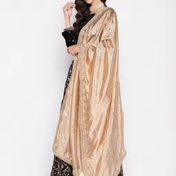 Clora Creation Embroidered Dupatta with Gotta Patti image 4
