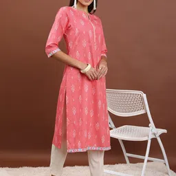 KETCH Ethnic Motifs Printed Regular Kurta With Trousers & Dupatta image 4