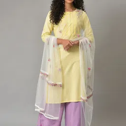 W Ethnic Motifs Embroidered Dupatta With Thread Work image 4