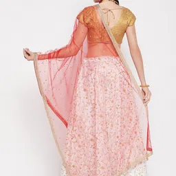 Clora Creation Sequinned Embellished Net Dupatta image 5