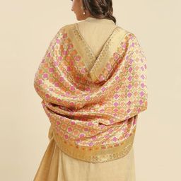 Dupatta Bazaar Woven Design Dupatta with Zari image 3
