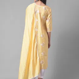 Dollar Missy Geometric Printed Regular Mirror Work Kurta With Trousers & Dupatta image 4