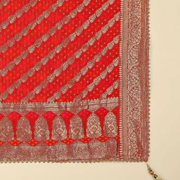 Dupatta Bazaar Woven Design Silk Dupatta With Zari image 5