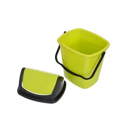Kuber Industries Set Of 2 Green & Brown Solid Dustbin image 5