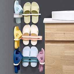 flipco Multicolor Plastic Double Layer Shoe Storage Stand Standing Shoes Stand Rack Holder Stacker Shelf Closet Organizer Space Saver (1 Pcs) image 4