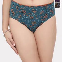 In Care Women Pack Of 3 Printed Assorted Cotton Hipster Briefs-image-13