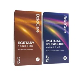 Bold Care 404 Mutual Pleasure & 404 Ecstasy Condoms - 10Pcs Each-43