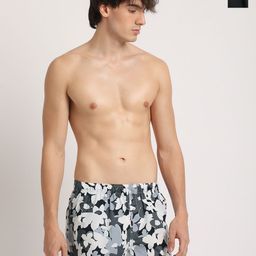 THE BEAR HOUSE Pack Of 2 Printed Pure Cotton Boxers BOX-BASES-BK-image-93