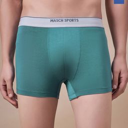 Masch Sports Pack Of 2 Brand Logo Detail Trunks- TRK-2-SOL-EI-BLU-ET-GRN-image-48