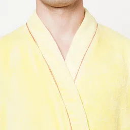 SPACES Adults Pure Cotton 380 GSM Quick Dry Ultra Soft Bathrobe with Fabric Belt image 2