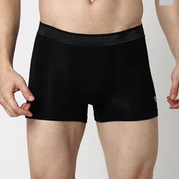 UnderJeans by Spykar Pack Of 2 Mid-Rise Trunks UJNTPTC002BLACKGREYMELA-picture-16