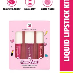 MyGlamm Pack Of 3 Squad Liquid Lipstick Kit 1.5 g Each - Wifey - Trooper - CEO-33